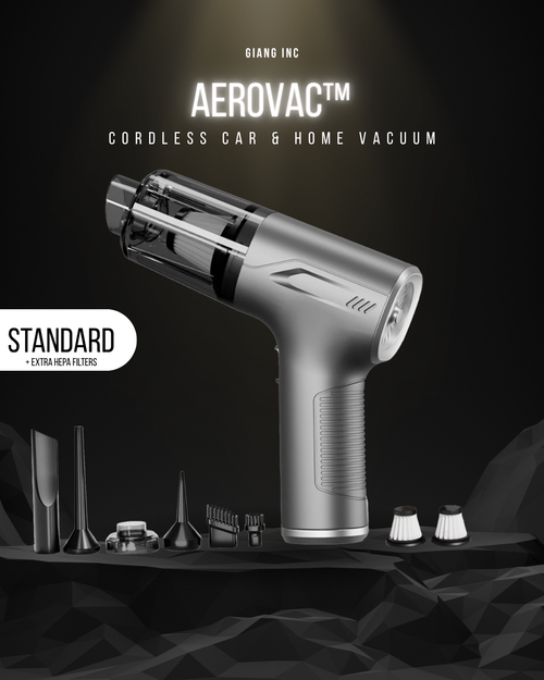 AeroVac™ Cordless Car & Home Vacuum